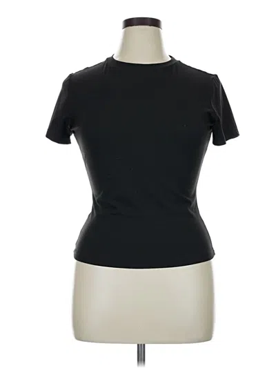 Pre-owned Automet Short Sleeve Turtleneck In Black