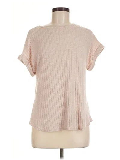Pre-owned Automet Short Sleeve Turtleneck In Tan