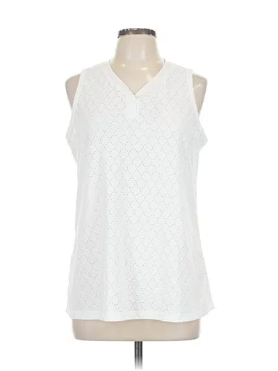 Pre-owned Automet Sleeveless Blouse In White