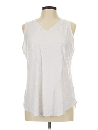 Pre-owned Automet Sleeveless Blouse In White