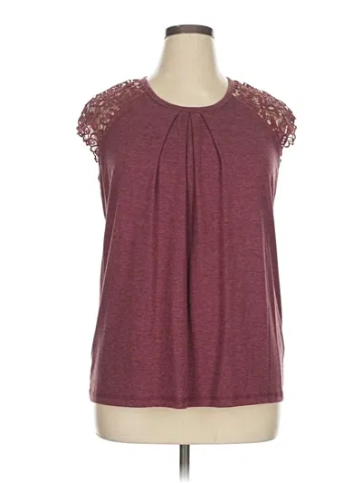 Pre-owned Automet Sleeveless T-shirt In Burgundy