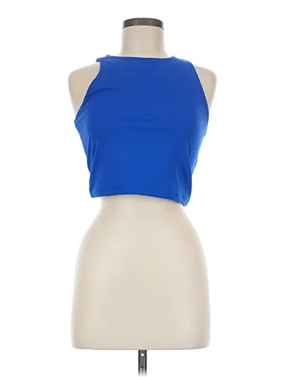 Pre-owned Automet Tank Top Blue Halter Neckline Tops