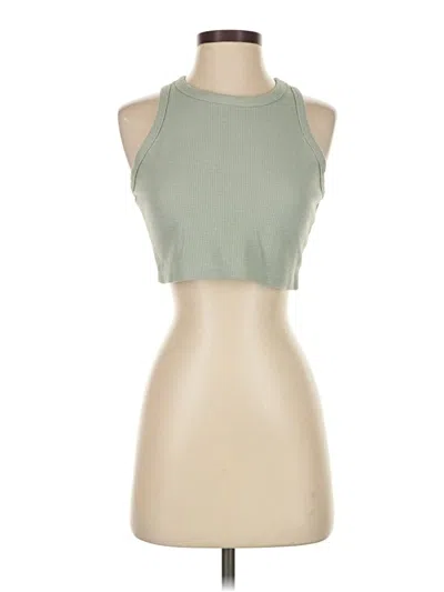 Pre-owned Automet Tank Top Green Halter Neckline Tops