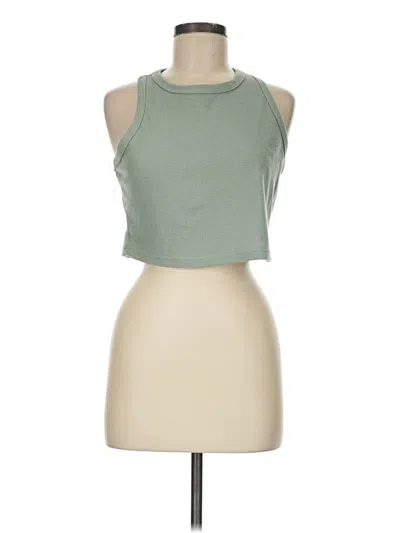 Pre-owned Automet Tank Top Green Halter Neckline Tops