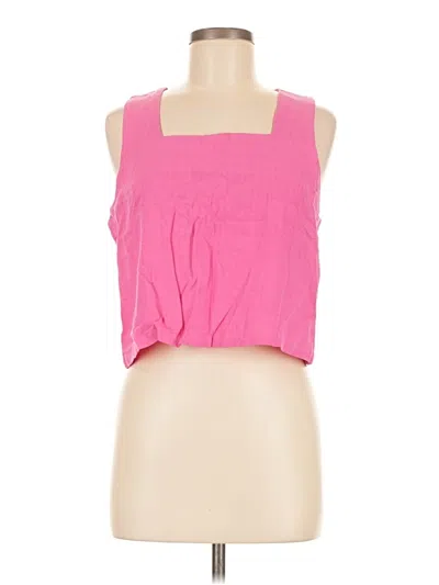 Pre-owned Automet Tank Top Pink Strapless Neckline Tops