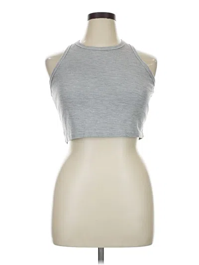 Pre-owned Automet Tank Top Silver Halter Neckline Tops