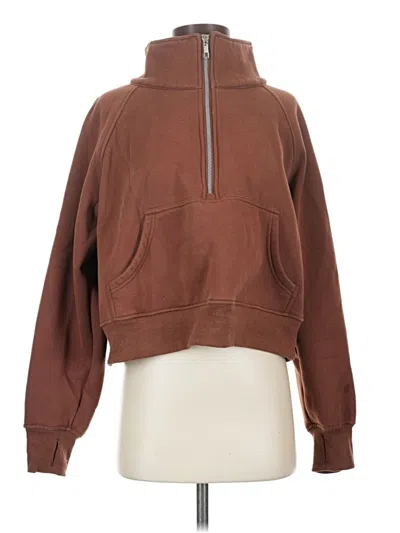 Pre-owned Automet Zip Up Hoodie In Brown