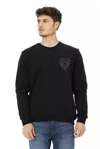 Automobili Lamborghini Black Cotton Sweater In Black