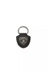 Automobili Lamborghini Black Metal Men Keychain In Black