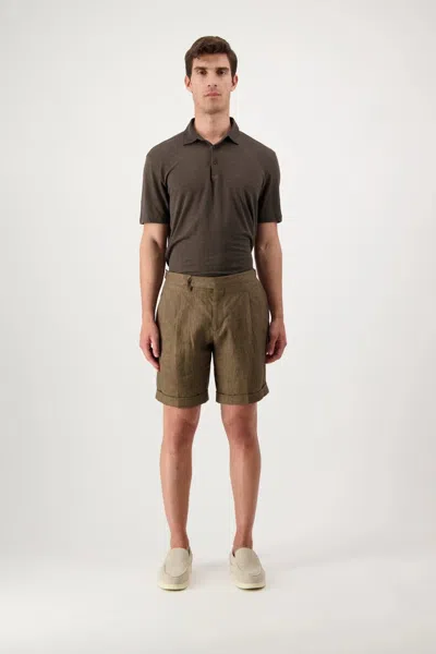 Autore Bermuda Torres In Linen In Brown