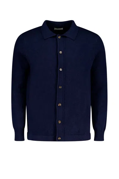 Autore Cardigan In Wool And C Mere In Blue