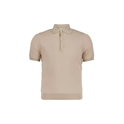 Autore Polo In Extrafine Merino Wool In Neutral
