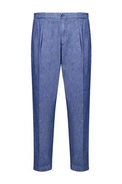 Autore Trousers In Denim In Blue
