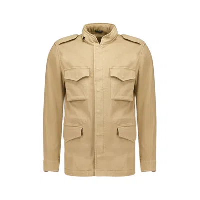 Autore Beige Cotton Full-length Jacket