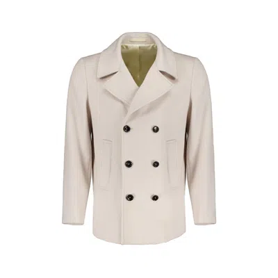Autore Beige Wool Coat In Neutral