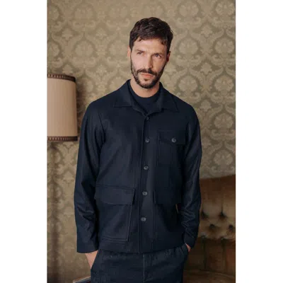 Autore Blue Cashmere Full-length Jacket