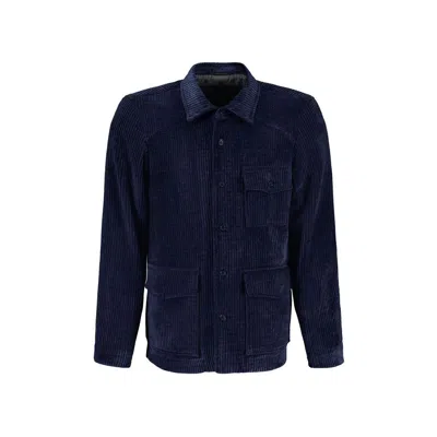 Autore Blue Polyester Full-length Jacket