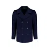 Autore Blue Wool Coat In Blue