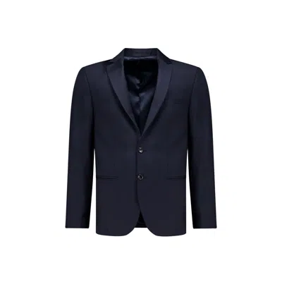 Autore Blue Wool Full-length Jacket