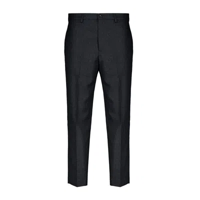 Autore Gray Wool Dress Men's Pants In Purple