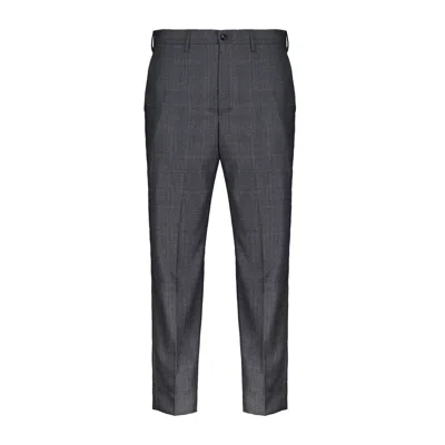 Autore Gray Wool Dress Pants In Black