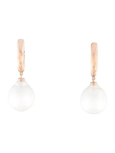 Pre-owned Autore Moda 9k Pearl Gigi Drop Earrings In Multi