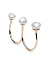 Autore Moda 9kt Rose Gold Sophia Pearl Ring In Pink