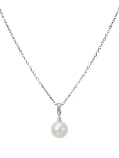 Autore Moda Form Pearl-pendant Necklace In Silver