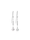 Autore Moda Portia Crystal-embellished Pearl Drop Earrings In Silver
