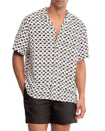 Auto-reply™ Alex Printed Linen Shirt In White