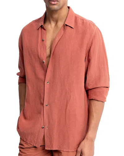 Auto-reply™ Andrew Linen Shirt In Orange
