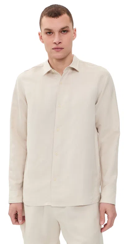 Auto-reply™ Andrew Linen Shirt Sand In White