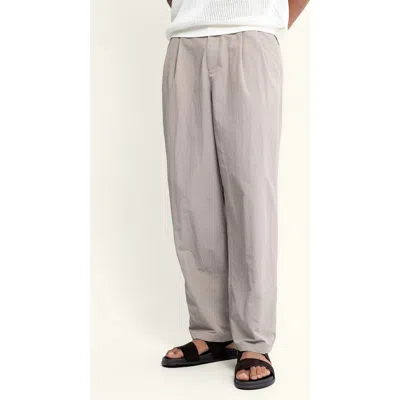 Auto-reply™ Pleated Nylon Pants In Gray