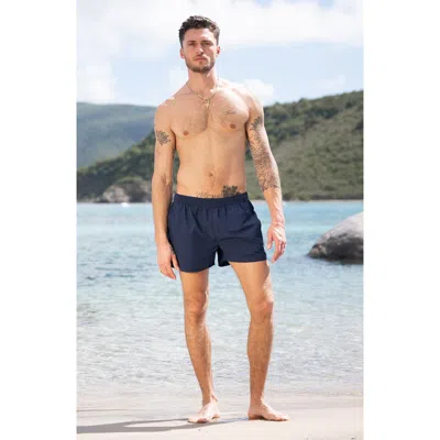Auto-reply™ Sebastian Solid 4-inch Nylon Swim Trunks In Lapis