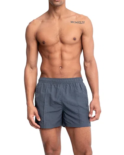 Auto-reply™ Vertical Pintuck Sebastian 4 Swim Trunks In Gray