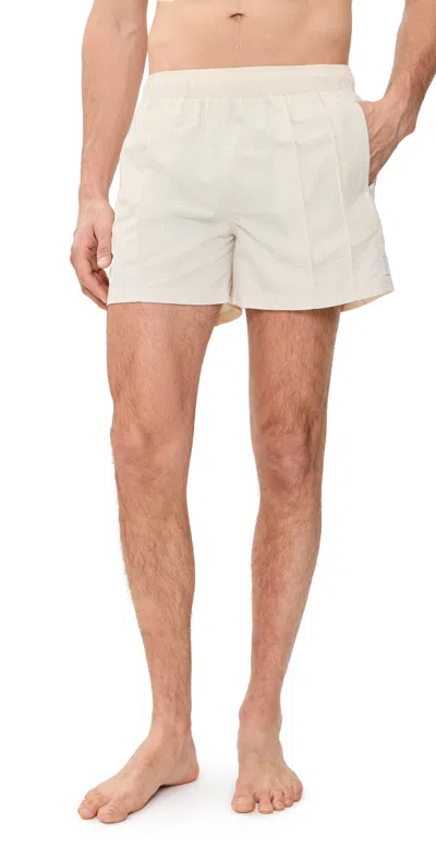 Auto-reply™ Vertical Pintuck Sebastian Swim Trunks 4 Vertical/cloud In Neutral