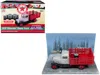 Autoworld 1930 Chevrolet Stake Truck With Eight Oil Barrels And Oil Derricks Diorama "texaco" 12th In The "u.