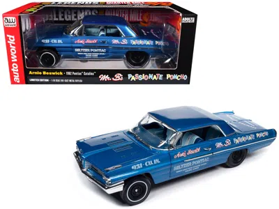 Autoworld 1962 Pontiac Catalina "arnie Beswick - Mr. B's Passionate Poncho" Ensign Blue Metallic With Blue And