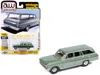 Autoworld 1963 Chevrolet Ii Nova 400 Wagon Laurel Green Metallic "vintage Muscle" Series 1/64 Diecast Model Ca In Green