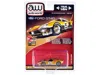 Autoworld 1966 Ford Gt40 Rhd (right Hand Drive) #5 Gold With Graphics Limited Edition To 3600 Pieces Worldwide