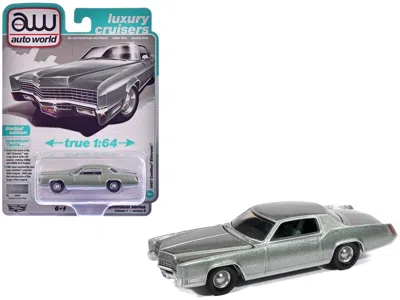 Autoworld 1967 Cadillac Eldorado Crystal Firemist Metallic With Green Interior "luxury Cruisers" Series 1/64 D In Gray