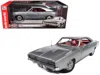 Autoworld 1968 Dodge Charger R/t "muscle Car & Corvette Nationals" (mcacn) Silver Metallic With Red Interior " In Gray