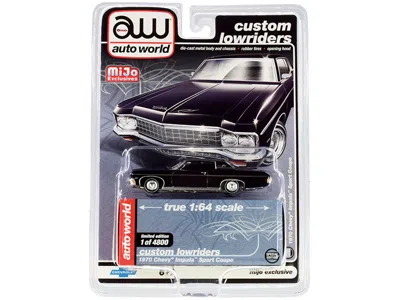 Autoworld 1970 Chevrolet Impala Sport Coupe Black "custom Lowriders" Limited Edition To 4800 Pieces Worldwide