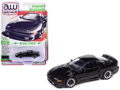 Autoworld 1993 Mitsubishi 3000gt Vr-4 Albany Black Pearl "import Legends" Series 1/64 Diecast Model Car By Aut