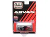 Autoworld 2017 Ford Mustang "advan Yokohama" Red And Black Limited Edition To 3600 Pieces Worldwide 1/64 Dieca