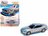 Autoworld 2017 Ford Mustang Gt Tribute Edition "petty's Garage" Ingot Silver Metallic With Petty Blue And Red  In Multi