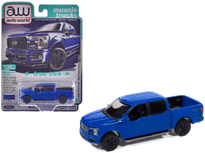 Autoworld 2020 Ford F-150 Fx4 Black Appearance Package Pickup Truck Velocity Blue "muscle Trucks" Series 1/64 