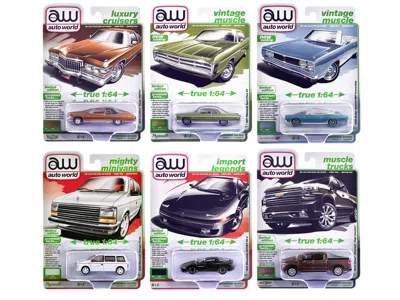 Autoworld Auto World Premium 2026 Release 1 Set A Of 6 Pieces 1/64 Diecast Model Cars By Auto World