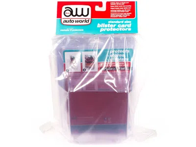 Autoworld Standard Size 6 Blister Card Protectors For 1/64 Scale Blister Cards By Auto World In Purple