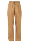 Autry Nylon Jogging Pants With Drawstring In Brown